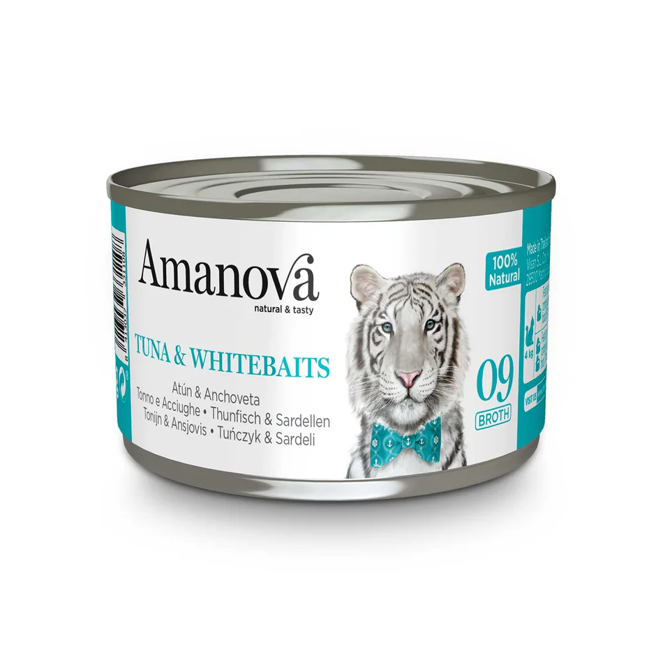 Amanova Cat Alimento Umido in Brodo di Cottura 70g