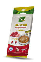 N&D Gatto Prime Snack Adult in Crema con Pollo e Tonno 4 x 15g