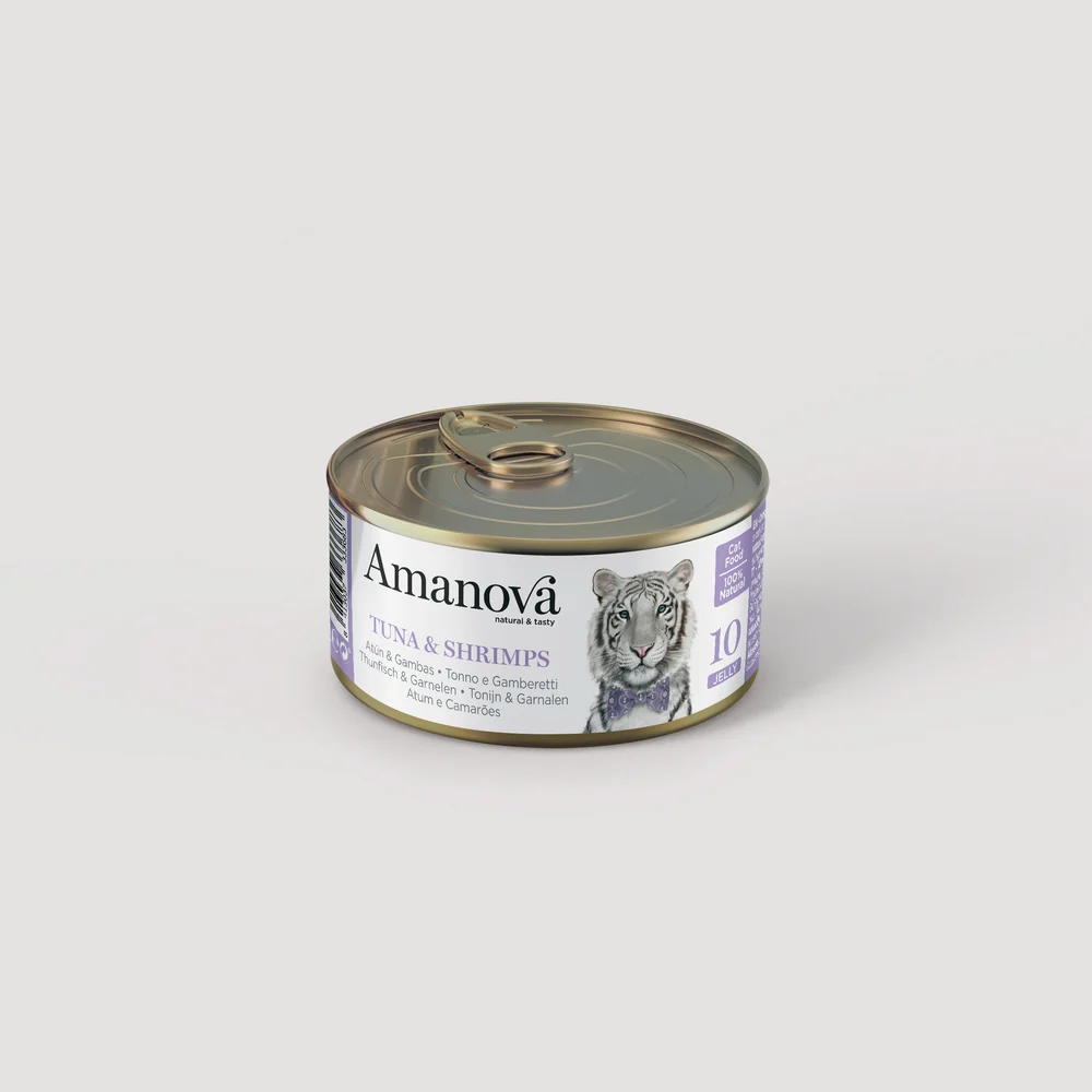 Amanova Cat Alimento Umido in Brodo di Cottura o Jelly 70g