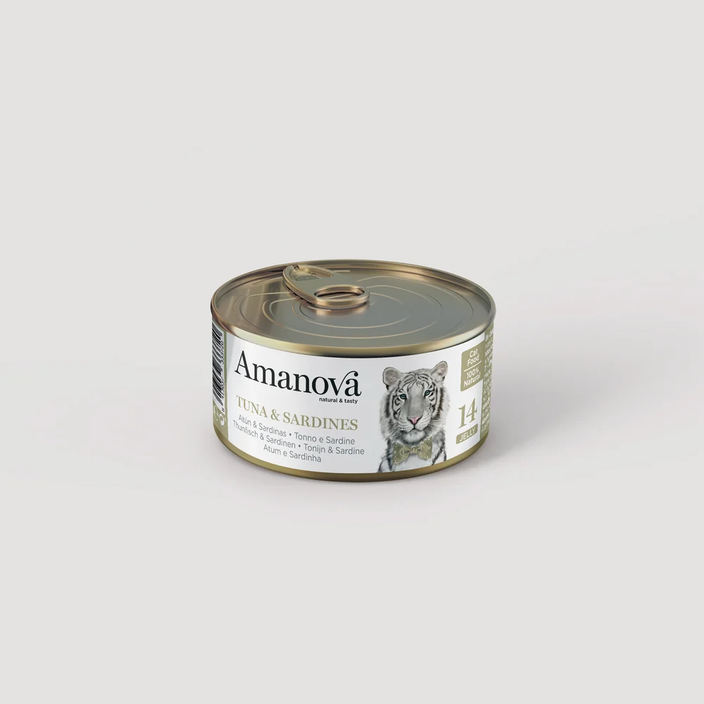Amanova Cat Alimento Umido in Brodo di Cottura o Jelly 70g