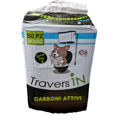 Traversine Assorbenti con Carboni Attivi 60x60 50 pz.