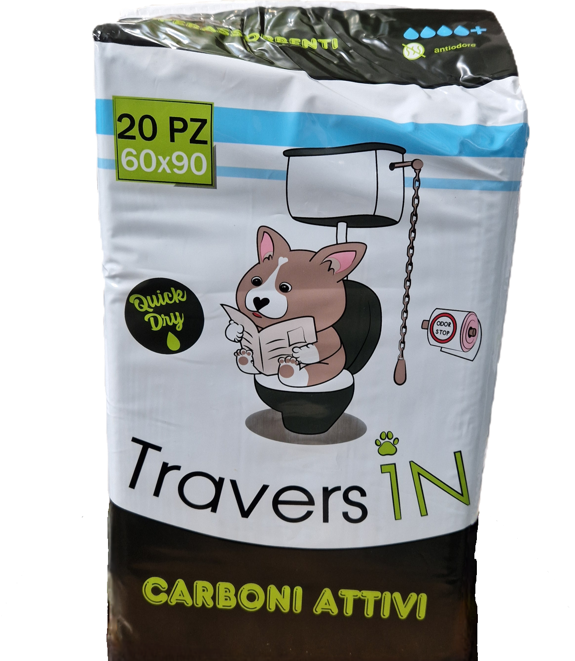 Traversine Assorbenti con Carboni Attivi 60x90 20 pz.