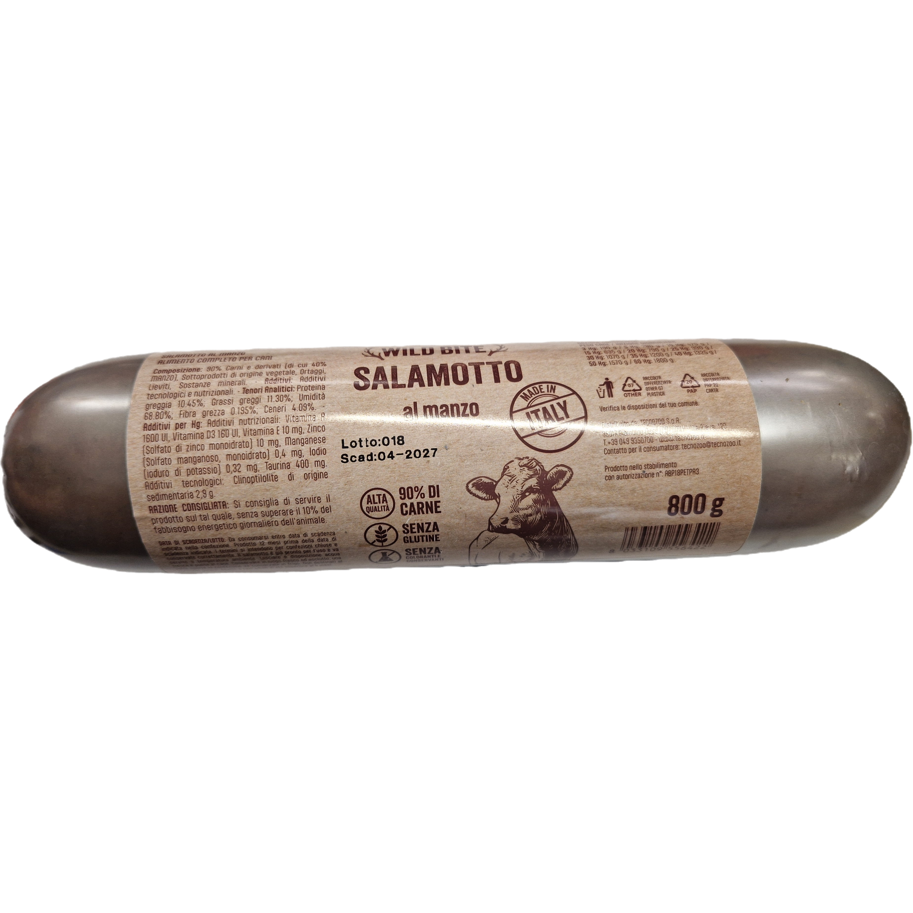 Wild Bite Salamotto 12 Pezzi da 800g