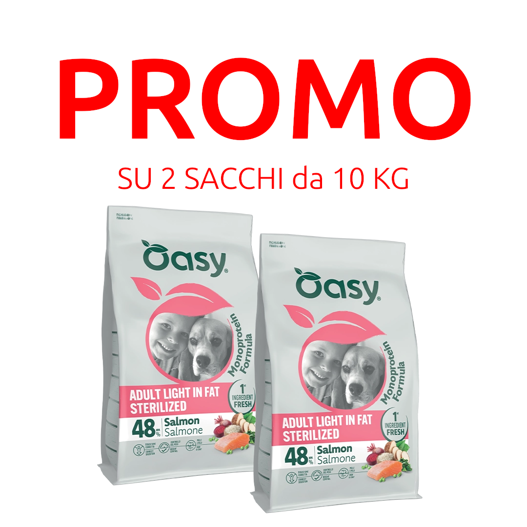 Oasy Cane Light in Fat All Breed Salmone