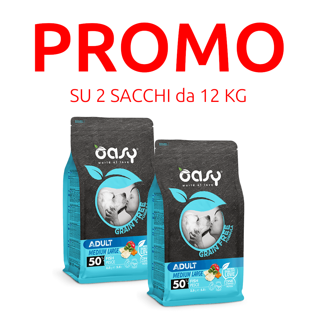 Oasy Cane Adult Medium/Large Pesce Monoproteico Grain Free