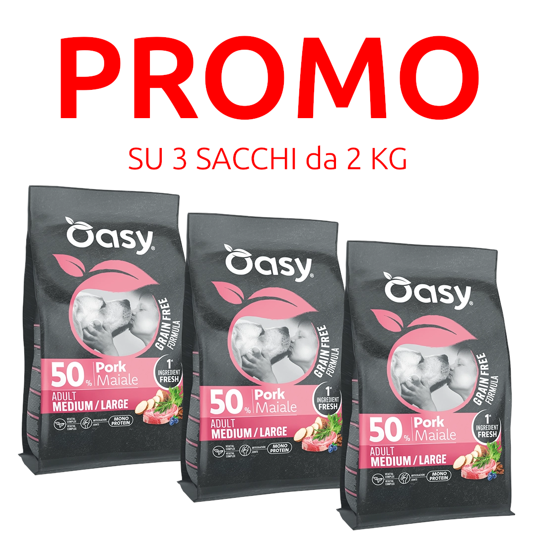 Oasy Cane Adult Maiale Monoproteico Grain Free