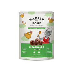 Harper & Bone Fresh Meatballs Cibo Completo per Gatti 85 g