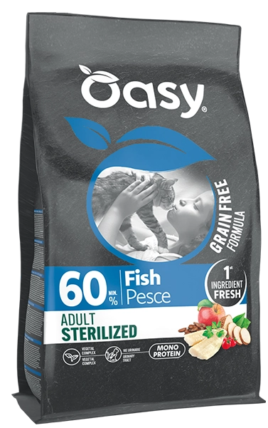Oasy Gatto Adult Sterilized Pesce Grain Free