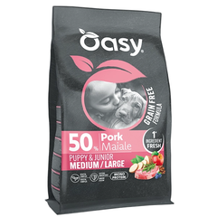 Oasy Cane Puppy Medium/Large Maiale Monoproteico Grain Free