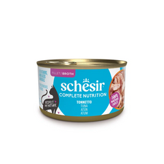 Schesir Gatto Umido Complete Nutrition 100% Filetti Naturali in Brodo Scatolette 85g
