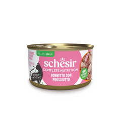 Schesir Gatto Umido Complete Nutrition 100% Filetti Naturali in Jelly Scatolette 85g