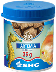 SHG Artemia Liofilizzata Arricchita Mangime per Pesci Marini e Tropicali