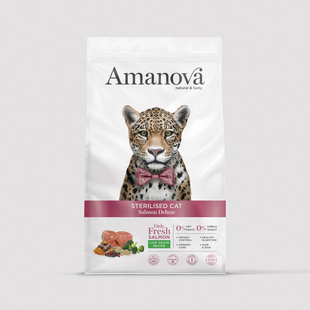 Amanova Gatto Sterilised Salmon Deluxe (Salmone) 1.5 kg