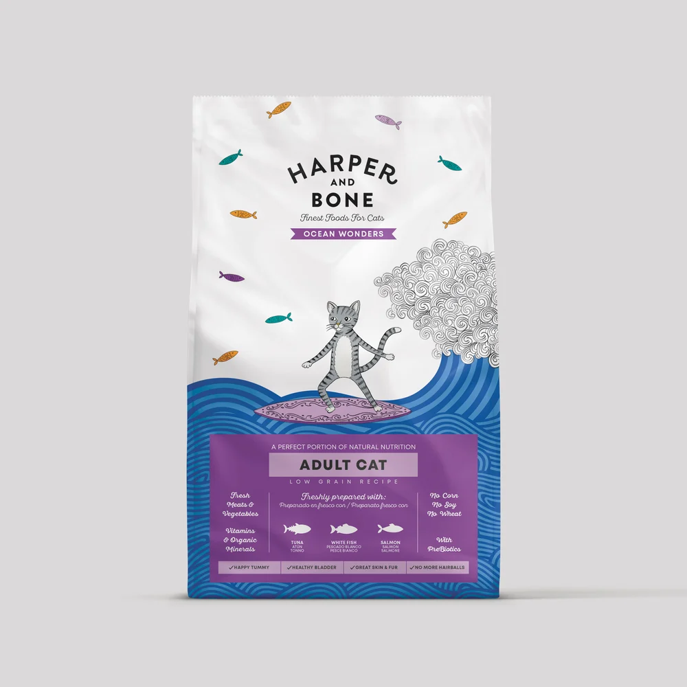 Harper & Bone Ocean Wonders Cibo Secco Completo per Gatti Adulti