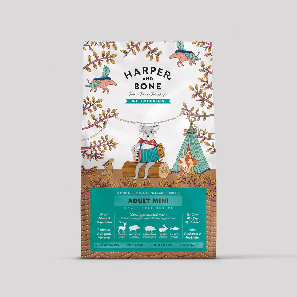 Harper & Bone Wild Mountain Mini Cibo Secco Completo per Cani