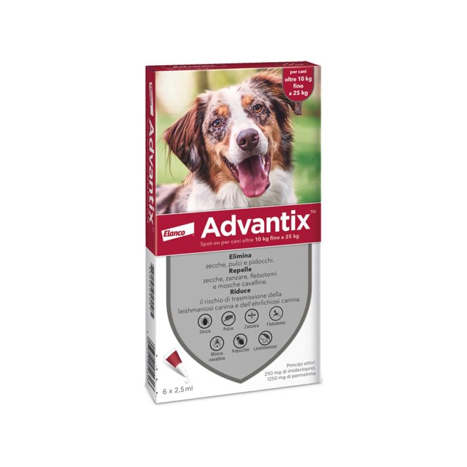 Advantix Antiparassitario in Fialette per Cani 10-25 Kg