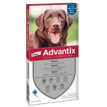 Advantix Antiparassitario in Pipette per Cani di 25-40 Kg