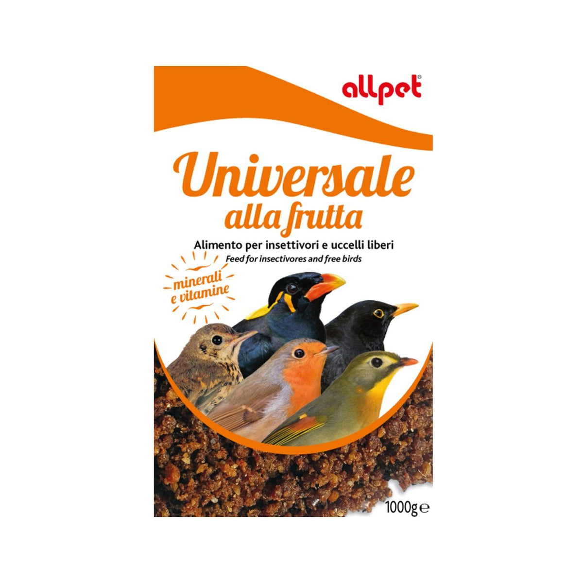 Pastone Universale alla Frutta per Insettivori e Uccelli Liberi 1 Kg