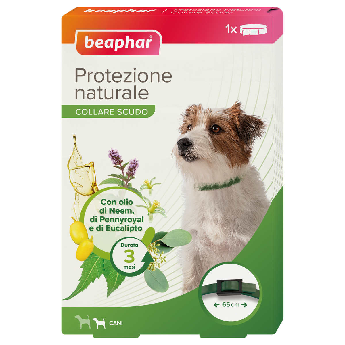 Beaphar Collare Scudo Protezione Naturale 65 cm