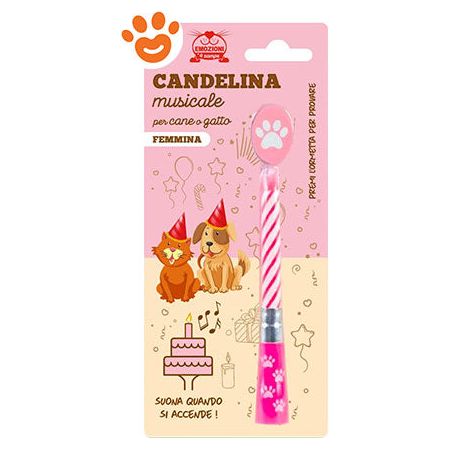 Emozioni a 4 Zampe Dog & Cat Candelina Musicale