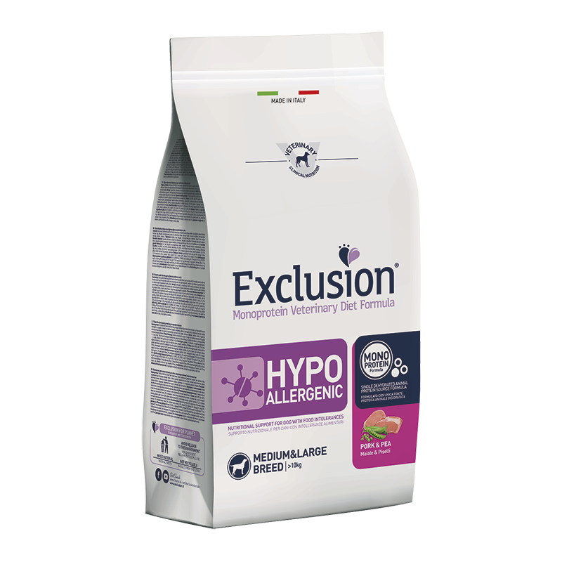 Exclusion HYPOALLERGENIC PORK AND PEA (Maiale e Piselli)