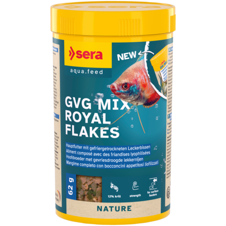 Sera GVG Mix Royal Flakes Mangime Completo con Bocconcini Appetitosi Liofilizzati
