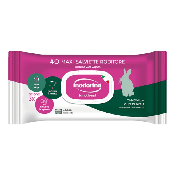 Inodorina Salviette per Roditori 40 pz