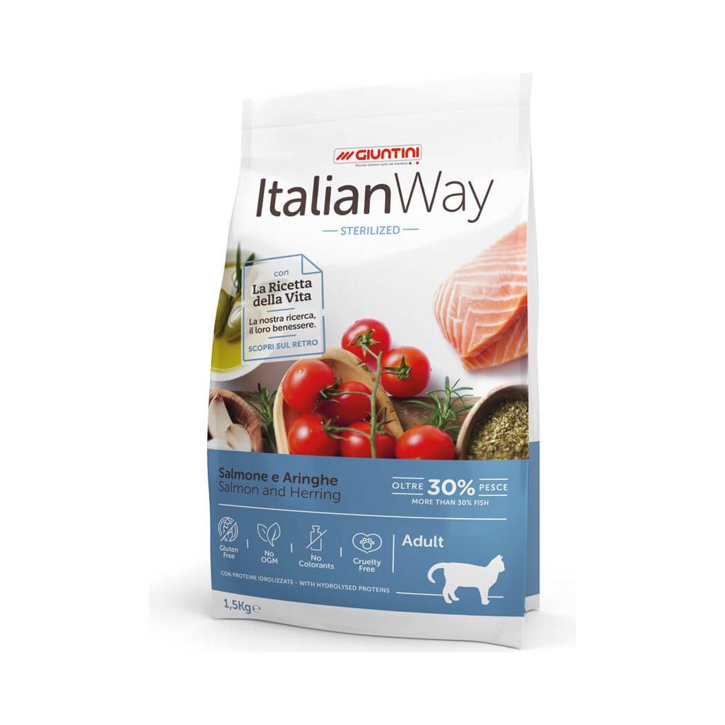 Italian Way Exigent Sterilized Gatto Salmone e Aringhe