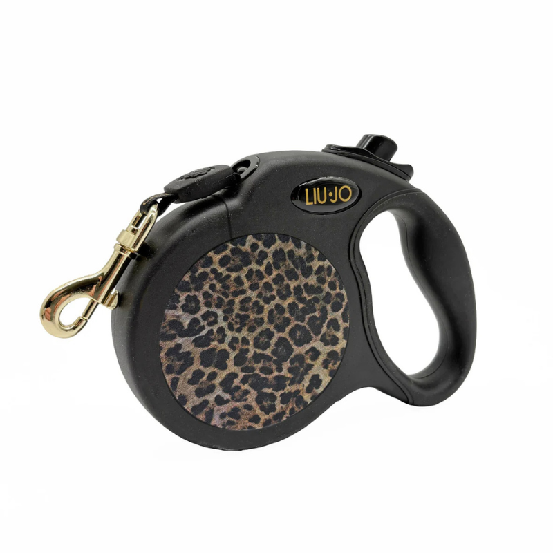 LIU JO Guinzaglio Estendibile Cane Nero Mculato