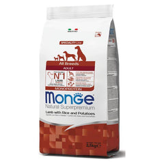 Monge Natural All Breeds Adult Agnello con Riso e Patate 12 kg