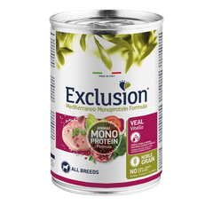 Exclusion Mediterraneo Noble Grain Adulto Monoproteico Umido 400 g