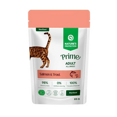 Nature's Protection Prime Umido Gatto Sterilised Salmone e Trota 85g