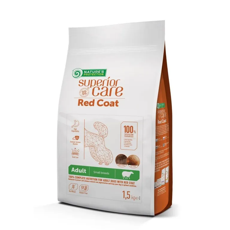 NATURE'S PROTECTION SUPERIOR CARE Adult Small Red Coat Salmone