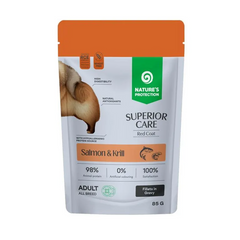 Nature's Protection Superior Care Umido Cane Ret Coat Salmone e Krill 85g
