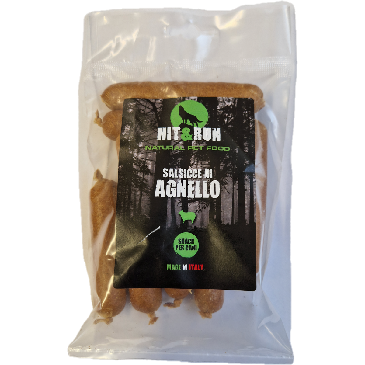 Salsicce Essiccate Snack per Cane all'Agnello 10 pz