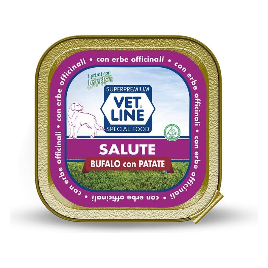 Vet Line Cane Salute Bufalo e Patate Umido 150 g