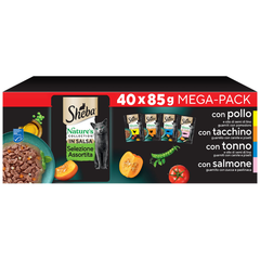 Sheba Gatto Maxi Pack Mix 40 Pezzi