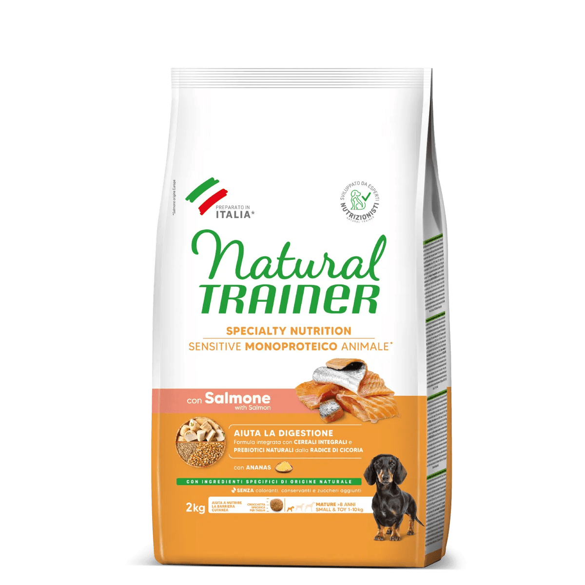 Trainer Natural Cane Small & Toy Salmone