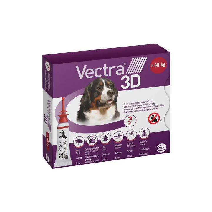 Vectra 3D Antiparassitario in Fialette Oltre 40 Kg