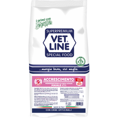 Vet Line Cane Adult Accrescimento Monoproteico al Maiale